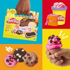 Play-Doh Little Bakery Playset – Sweet Treats Creations Kit with 6 Colors & Kitchen Accessories – Arts & Crafts for Toddlers & Kids 3 Years & Up