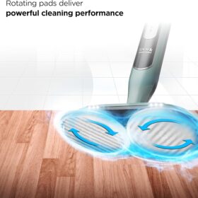 Shark Steam & Scrub (S8001) - Hard Floor Steam Mop with Sanitizing, LED Lights & XL Tank (Hawaiian Grey)