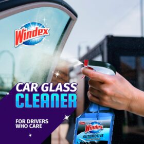 Windex Automotive Glass Cleaner – Streak-Free Formula for Car Windows, Tinted Glass, and Interior Electronics, 23 fl oz