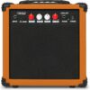 LyxPro 20-Watt Electric Guitar Amplifier with Built-In Speaker, Headphone Jack, and Aux Input - Mahogany