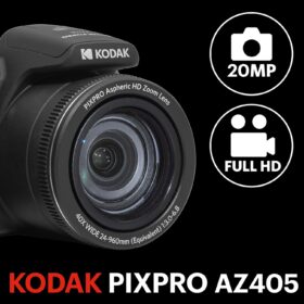Kodak PIXPRO AZ405-BK 20MP Digital Camera with 40X Optical Zoom, 24mm Wide Angle Lens, Full HD 1080p Video, and 3-Inch LCD (Black)