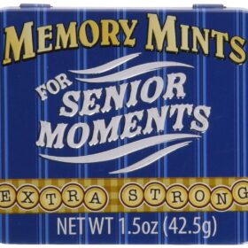 Memory Mints Novelty Tin – Hilarious Gag Gift for Seniors, Birthdays, and Retirement – Sugar Peppermint Candy