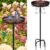 Daoeny Antique Bronze Metal Bird Bath for Outdoors – 35-Inch Freestanding Bird Bath Basin with 5-Prong Base for Garden, Lawn, & Yard Décor