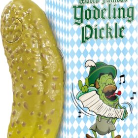 Dr. Dingus Yodeling Pickle - The Ultimate Hilarious Gag Gift & Desk Toy - Electronic Musical Novelty That Sings (One 5-Inch Pickle)