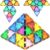 PicassoTiles Equilateral Triangle Magnetic Building Tiles – STEM Educational Construction Set for Kids, Toddlers, Boys & Girls – Compatible with All PicassoTiles Sets (Model PTE01)