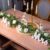 Mr & Mrs Wedding Table Decorations with 5.9ft Faux White Rose Garland - Rustic Wooden Letter Signs for Sweetheart Head Table, Engagement & Bridal Shower Centerpieces