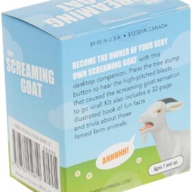 The Screaming Goat with Illustrated Mini Book – Hilarious Sound Gag Gift & Desk Accessory