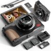 5K Vlogging Camera for YouTube, 64MP Digital Camera with 18X Zoom & Autofocus, 180° Flip Screen Compact Point and Shoot Camera, Includes 64GB Card & 2 Batteries (Black)