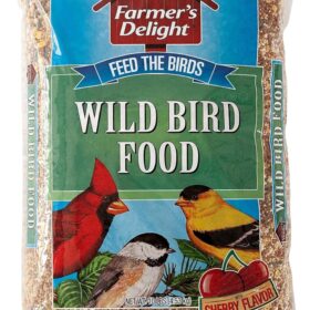 Wagner's 53002 Farmer's Delight Wild Bird Food – 10 lb. Bag of Cherry-Flavored Sunflower & Corn Blend