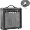 20-Watt Electric Guitar Amplifier - Portable Practice Amp with Headphone Jack, AUX Input, and EQ Controls (Includes Noise Reduction Cable)