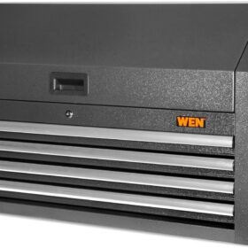 WEN 42-Inch Heavy Duty Tool Chest with Power Station, 100 lb Soft-Close Drawers & 21-Gauge Steel Top Box (GG421T)