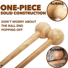 AliBall Pro Glove Care & Break-In Kit – 5-Piece Bundle with Solid Wood Mallet, Leather Conditioner & Shaping Wrap for Baseball & Softball