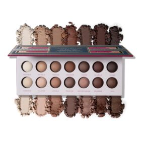 Laura Geller New York Madison Ave Mattes Eyeshadow Palette - 14 Baked Matte Shades - Long-Lasting, Crease-Proof Neutral Tones for Everyday Eye Looks