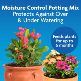 Miracle-Gro Moisture Control Potting Mix 2-Pack – 8 Qt. Bags, Protects Against Over & Under Watering, Enriched with AquaCoir Formula