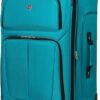 SwissGear Sion Softside Expandable Luggage – 29 Inch Large Checked Suitcase with 360° Spinner Wheels, Retractable Handle & Telescopic Handle – Lightweight & Durable Checked Bag for Travel (Teal)