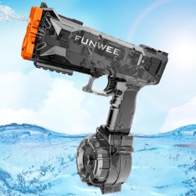 Funwee Full Automatic Electric Water Gun - High Power 500+ Capacity Motorized Water Blaster with 30 FT Range, Waterproof Summer Outdoor Swimming Pool Toy for Adults & Kids
