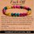 MASSIVE BEADS Unisex Natural Stone Yoga Bracelet - Stretch Crystal Healing Energy Bracelet in Multiple Bead Sizes (4mm - 10mm)