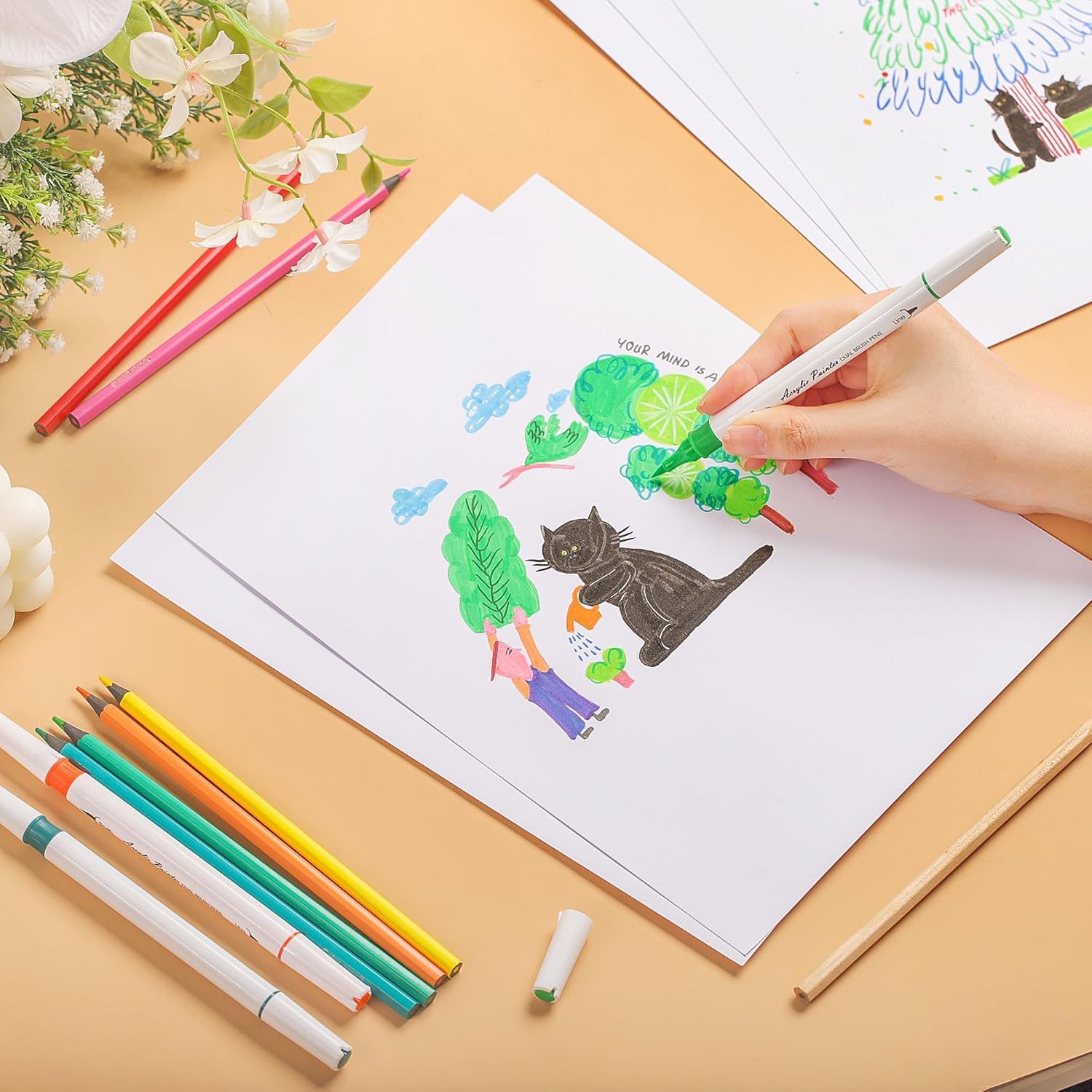 Premium White Cardstock 8.5” x 11” – 92lb/250gsm Heavy Weight Thick Printer Paper (100 Sheets) – Ideal for DIY Crafts, Invitations, and Business Cards