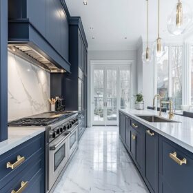 20-Pack 5 Inch (128mm) Brushed Gold Cabinet Pulls, Solid Zinc Alloy Square Kitchen Drawer Handles & Hardware for Cupboard, Bathroom, and Dresser – Includes 2 Sizes of Screws