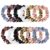 12-Pack Premium Silk Hair Scrunchies for Women & Girls - Gentle, Soft Elastic Ponytail Holders (6 Colors)