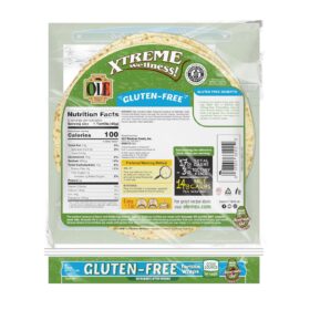 Olé Xtreme Wellness Gluten Free Tortillas – 8 inch Soft Wrap Flour Tortillas – Made with Avocado Oil, Vegan & Kosher – 6 Count (Pack of 4, 24 Total)