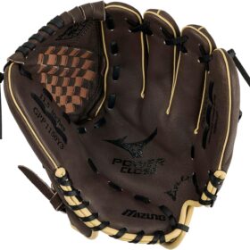 Mizuno Prospect PowerClose Youth Baseball Glove - V-Flex Notch & ParaShock Palm for Easy Catching