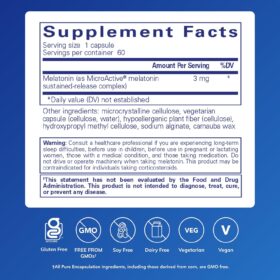 Pure Encapsulations Melatonin-SR 2.5 mg | 2-in-1 Sustained Release Formula for 6-Hour Sleep Support | 60 Vegan & Hypoallergenic Capsules