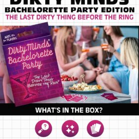 TDC Games Travel Dirty Minds - The Ultimate Bachelorette Party Card Game for Adults & Girls' Night Out