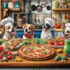 1000-Piece 'Pizza Dog' Jigsaw Puzzle – Fun Food & Pet Themed Game for Adults, Unique Wall Art Decor & Gift