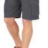 Wrangler Authentics Men's Stretch Cargo Shorts - Classic Multi-Pocket Work Utility Shorts with Comfort Waist