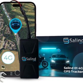 Salind 4G Wired GPS Tracker for Vehicles - Real-Time Car, Truck & Motorcycle Anti-Theft Security Device (9-75V) with App Alerts & Discreet Design