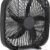 Amazon Basics 20-Inch 3-Speed Box Fan - Lightweight Indoor Electric Cooling Fan with 5 Blades, 67W, Compact Black Design