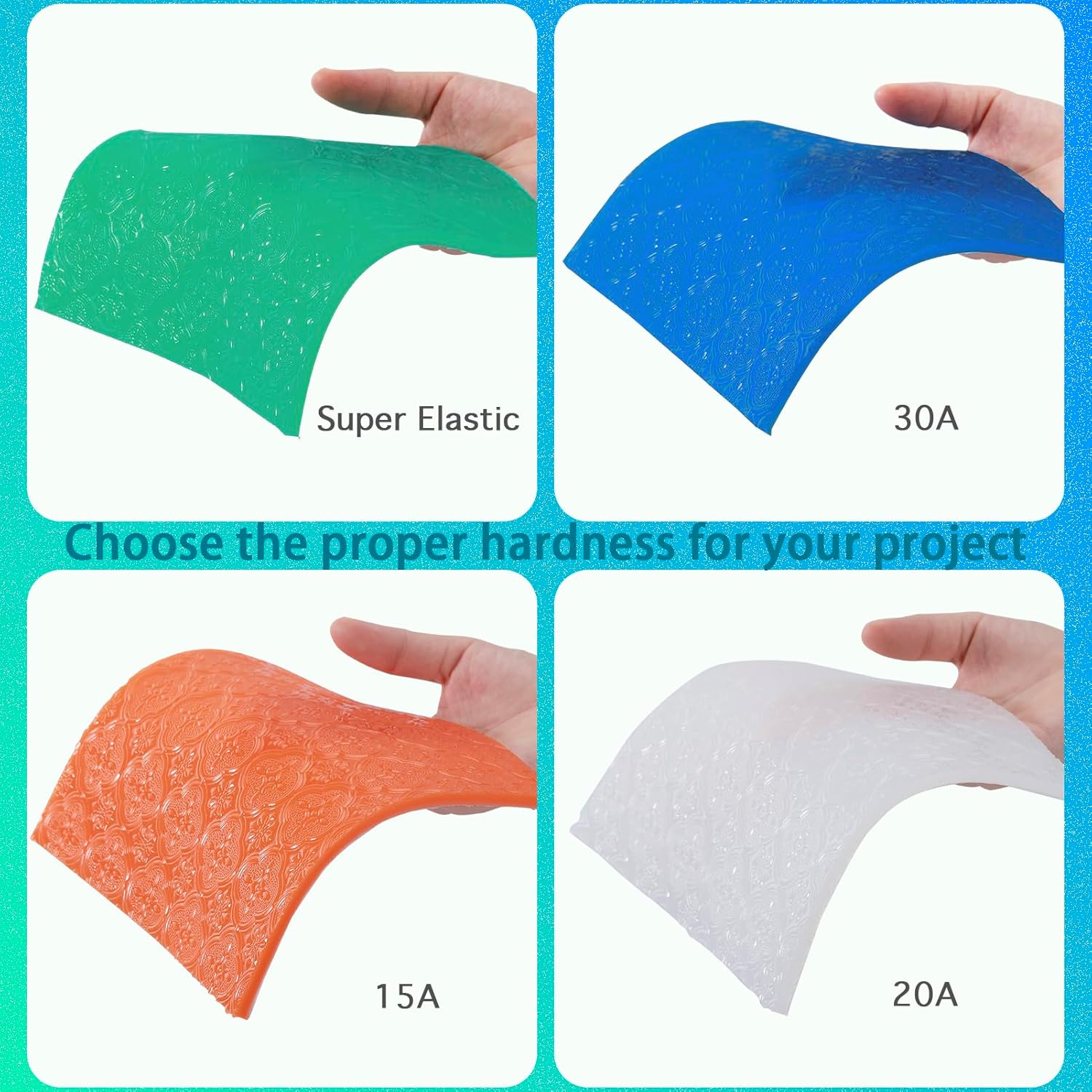 BBDINO 38.8 Oz Platinum Silicone Mold Making Kit – 1:1 Mix Ratio 30A Liquid Rubber for Resin, Concrete, Jewelry & Candle Casting