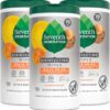 Seventh Generation Disinfecting Multi-Surface Wipes, Lemongrass Citrus Scent, Kills 99.99% of Viruses & Bacteria, 3 Packs (210 Wipes Total)
