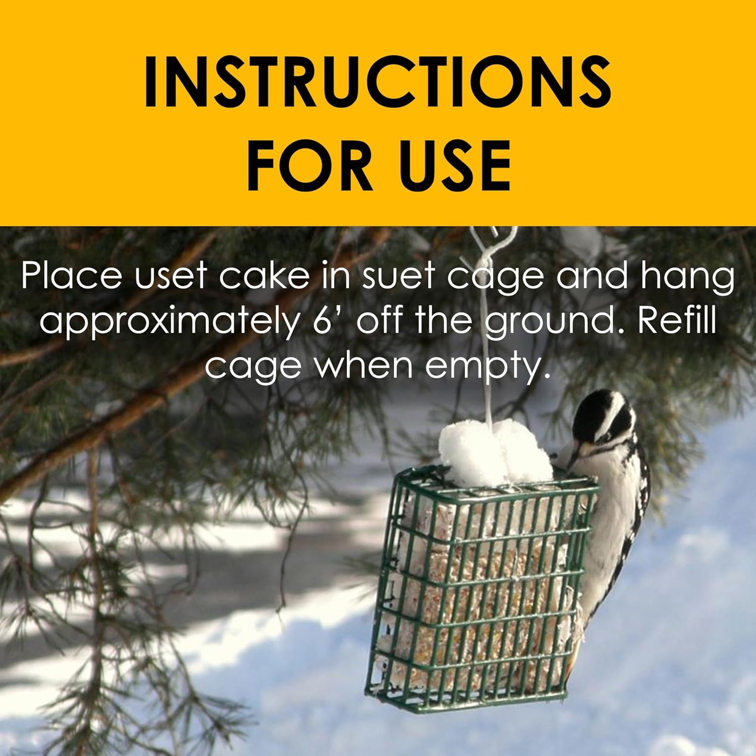 Heath Outdoor Products DD4-10 All-Season No-Melt High Energy Wild Bird Suet Cakes - Value 10 Pack