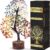 YATHABI 7 Chakra Tree of Life - Handmade Feng Shui Crystal Bonsai for Home Decor & Positive Energy