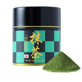 Matcharl Ceremonial Grade Matcha Powder – 40g Tin of First Harvest Stone-Milled Japanese Green Tea from Uji, Kyoto (TARO Series)