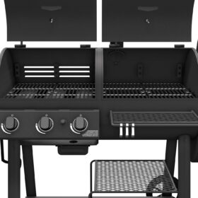 Oklahoma Joe's Canyon Combo 2-in-1 Charcoal & Gas Smoker Grill - 1240 sq. in. Black