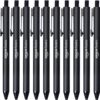 Amazon Basics Black Ballpoint Pens – Retractable, 1.2mm Medium Point, 12-Count Pack for Office and School