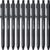 Amazon Basics Black Ballpoint Pens – Retractable, 1.2mm Medium Point, 12-Count Pack for Office and School
