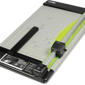 CARL Heavy Duty Rotary Paper Trimmer 18-Inch – Commercial Grade 36-Sheet Cutter with Perforating & Scoring Blade
