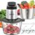 Ganiza 450W 2-Speed Food Processor with 8-Cup Glass & Stainless Steel Bowls | Smart Overheat Protection & Dual Blades for Meat Chopping & Veggie Dicing