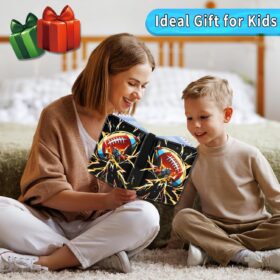 Football Card Binder – 900 Pocket Portfolio with 50 Removable Sleeves, Premium Zippered Storage Album for Sports Trading Cards