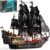 JMBricklayer Pearl Pirate Ship Model Kit (1713 PCS) - LED Lighted Black Pearl Ship Building Set for Adults & Teens 14+ - Collectible Display & Gift
