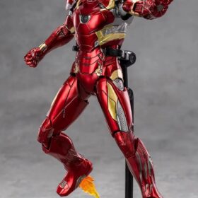 BANOBI 1/10 Scale MK46 Iron Man Action Figure – 7-Inch Collectible with Articulated Joints, Metal Paint & Display Stand