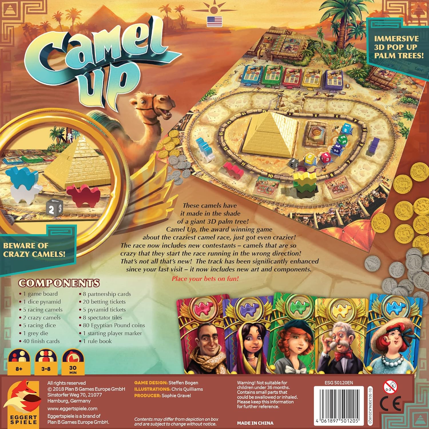 Camel Up (Second Edition) - The Ultimate Betting & Bluffing Board Game for Family Game Night