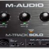 M-Audio M-Track Solo - USB Audio Interface with Crystal Preamp, 48kHz Resolution, and Software Suite for Recording, Streaming, and Podcasting