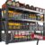 Bepatio 8000LBS Heavy Duty Garage Shelving - 77-Inch Wide 4-Tier Industrial Steel Storage Rack, Adjustable Wire Shelving Unit for Warehouse, Basement, and Commercial Use (77"W x 24"D x 72"H)