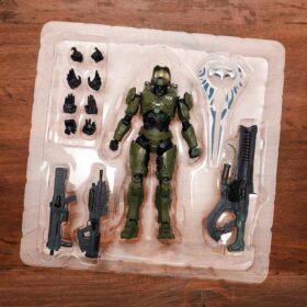 Toysvill Master Chief Infinite Edition 8.7 inch Articulated Action Figure - Collectible Military Soldier Model with Weapons & Accessories