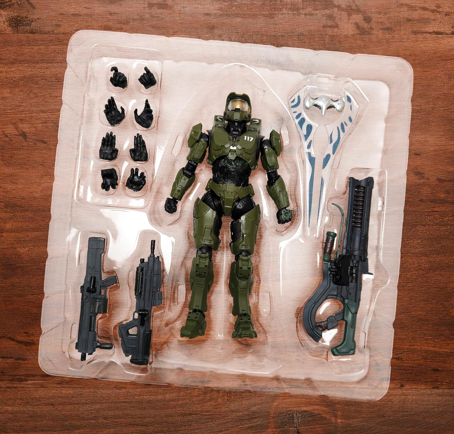 Toysvill Master Chief Infinite Edition 8.7 inch Articulated Action Figure - Collectible Military Soldier Model with Weapons & Accessories